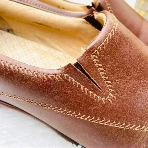 Aravon Brown Leather Comfort Slip On Loafers Size 8D - Picture 3 of 16
